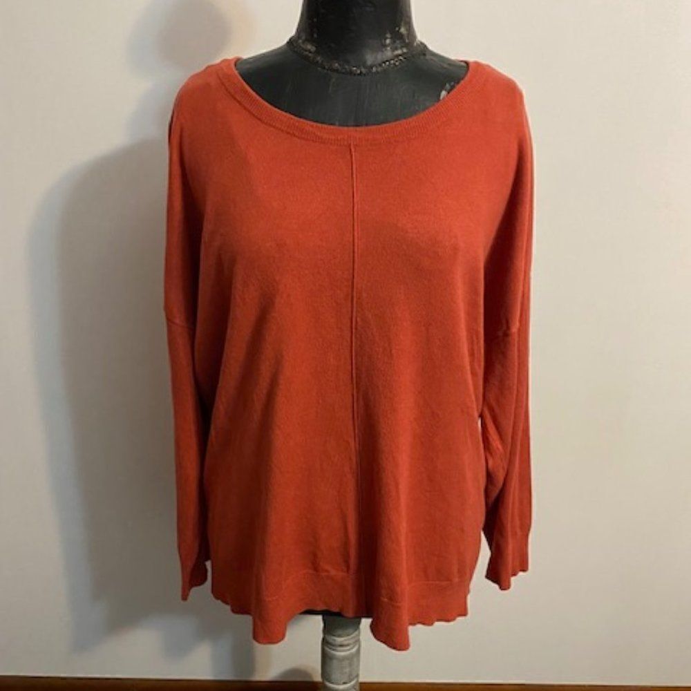 Cyrus Woman's Burnt Orange 3/4 sleeves sweater, size 3X